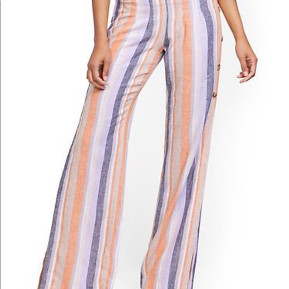 COPY - new never worn Beatiful striped open leg pant - Picture 2 of 3